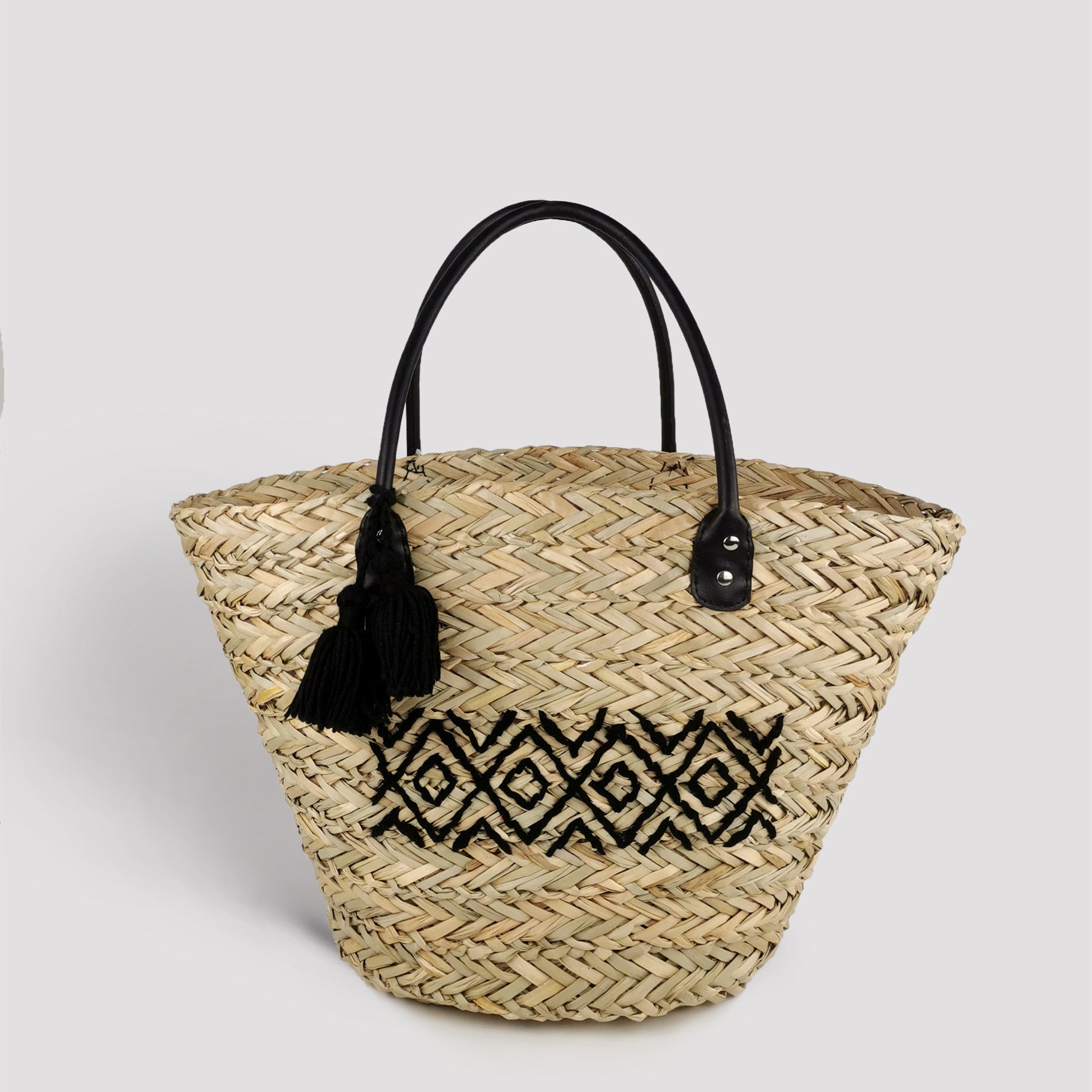 Straw Woven Beach Tote Bag for Women