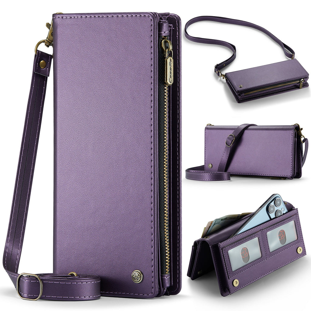 Universal Multi-Functional Leather Phone Wallet Crossbody
