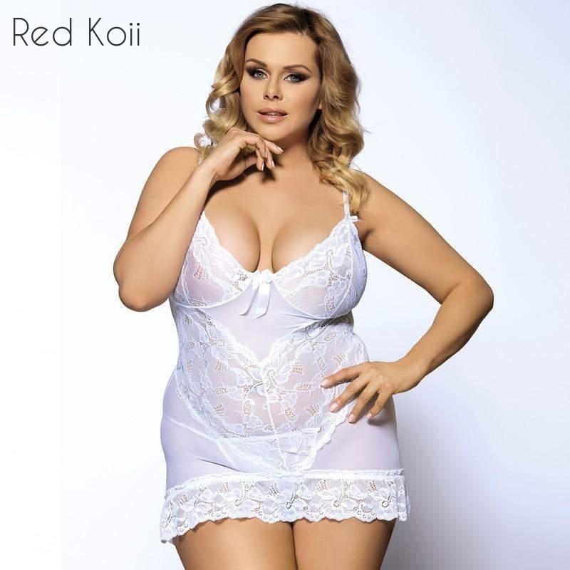 Lace Temptation Transparent Nightgown for Women