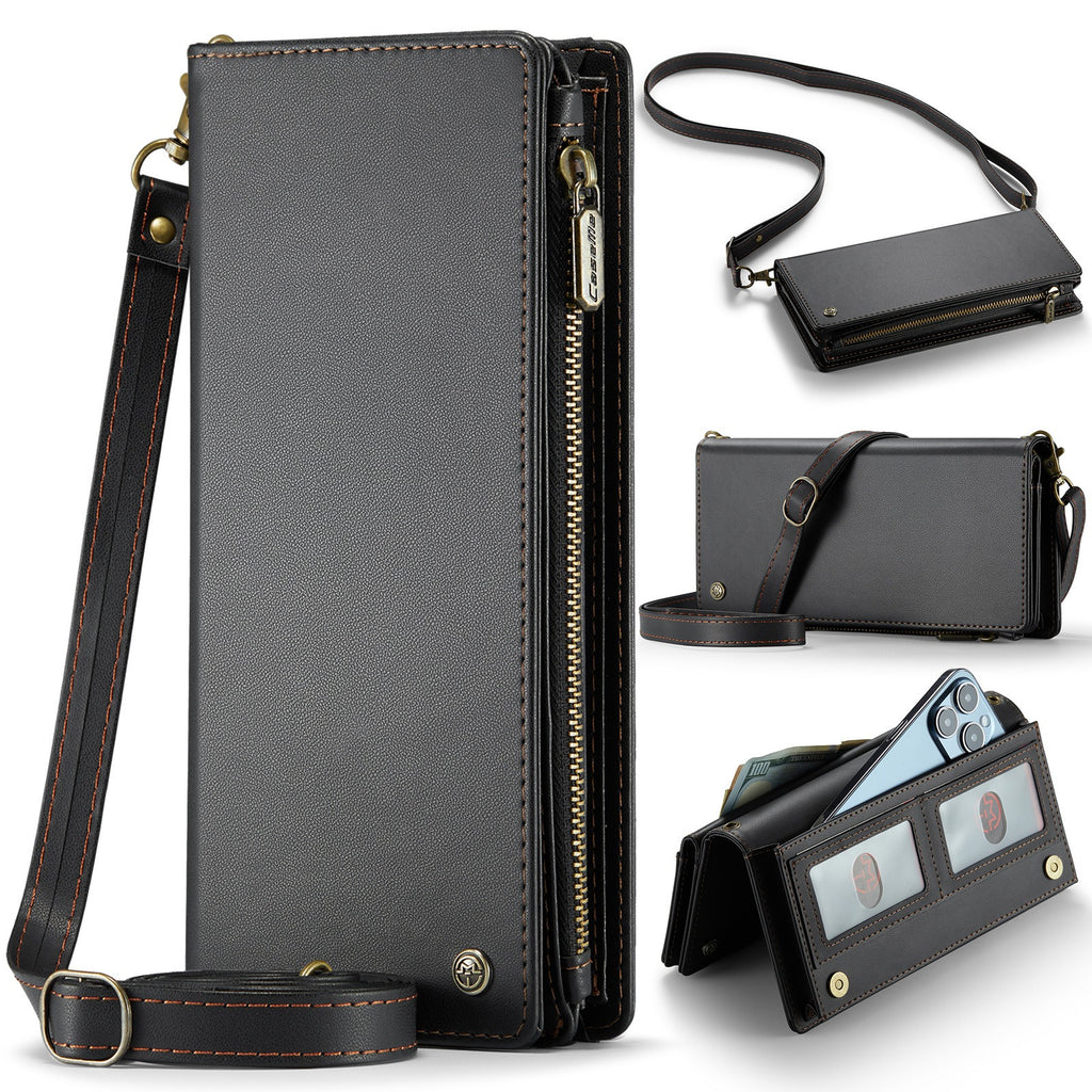 Universal Multi-Functional Leather Phone Wallet Crossbody