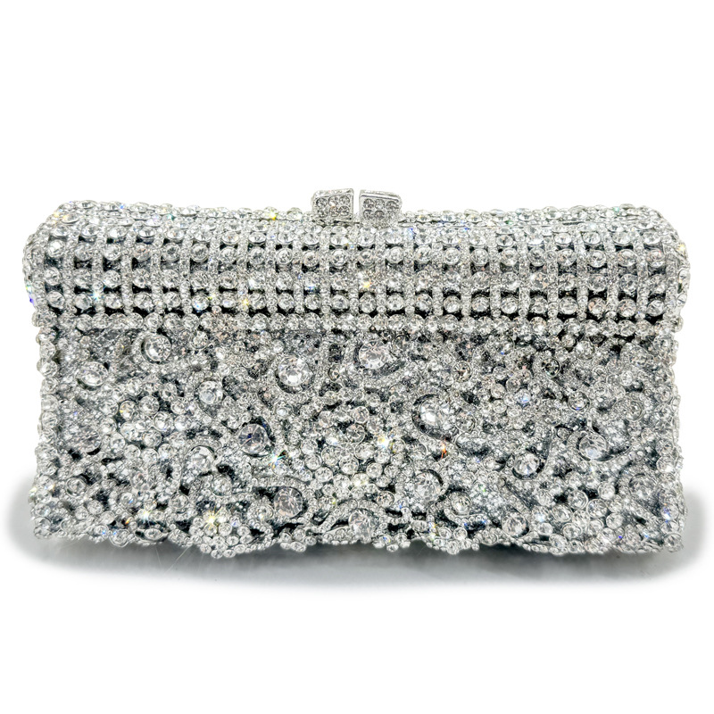 Handmade Crystal Evening Clutch Bag for Women – Elegant Party Purse