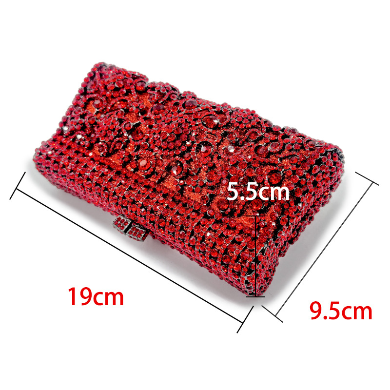 Handmade Crystal Evening Clutch Bag for Women – Elegant Party Purse