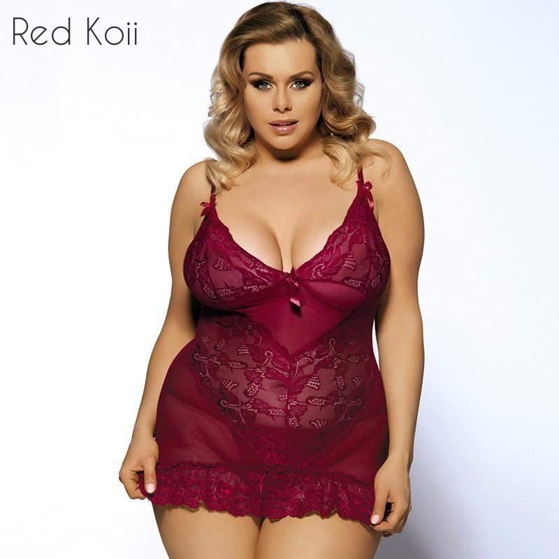 Lace Temptation Transparent Nightgown for Women