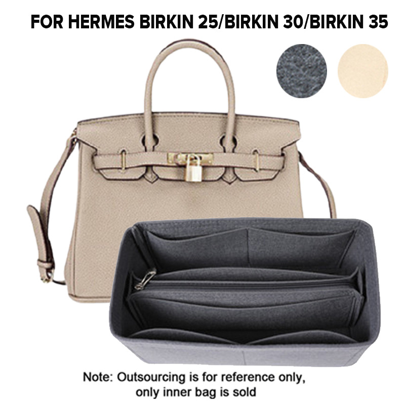 Felt Liner Organizer Insert for Birkin Bags