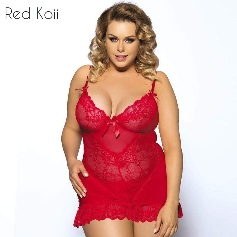 Lace Temptation Transparent Nightgown for Women