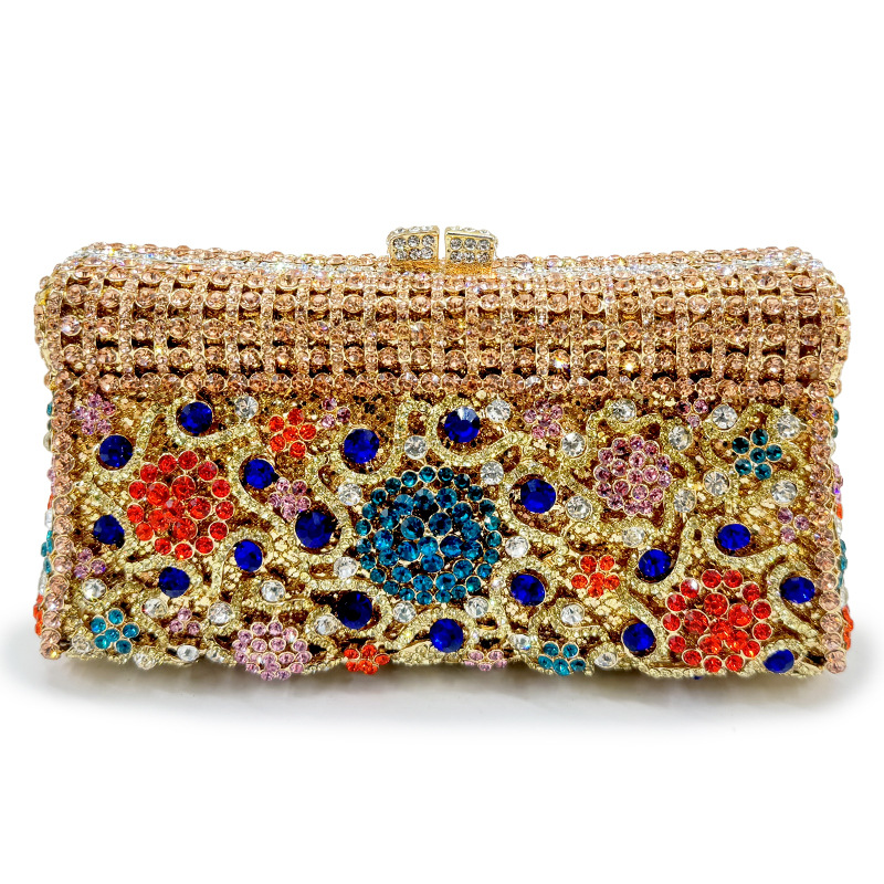 Handmade Crystal Evening Clutch Bag for Women – Elegant Party Purse