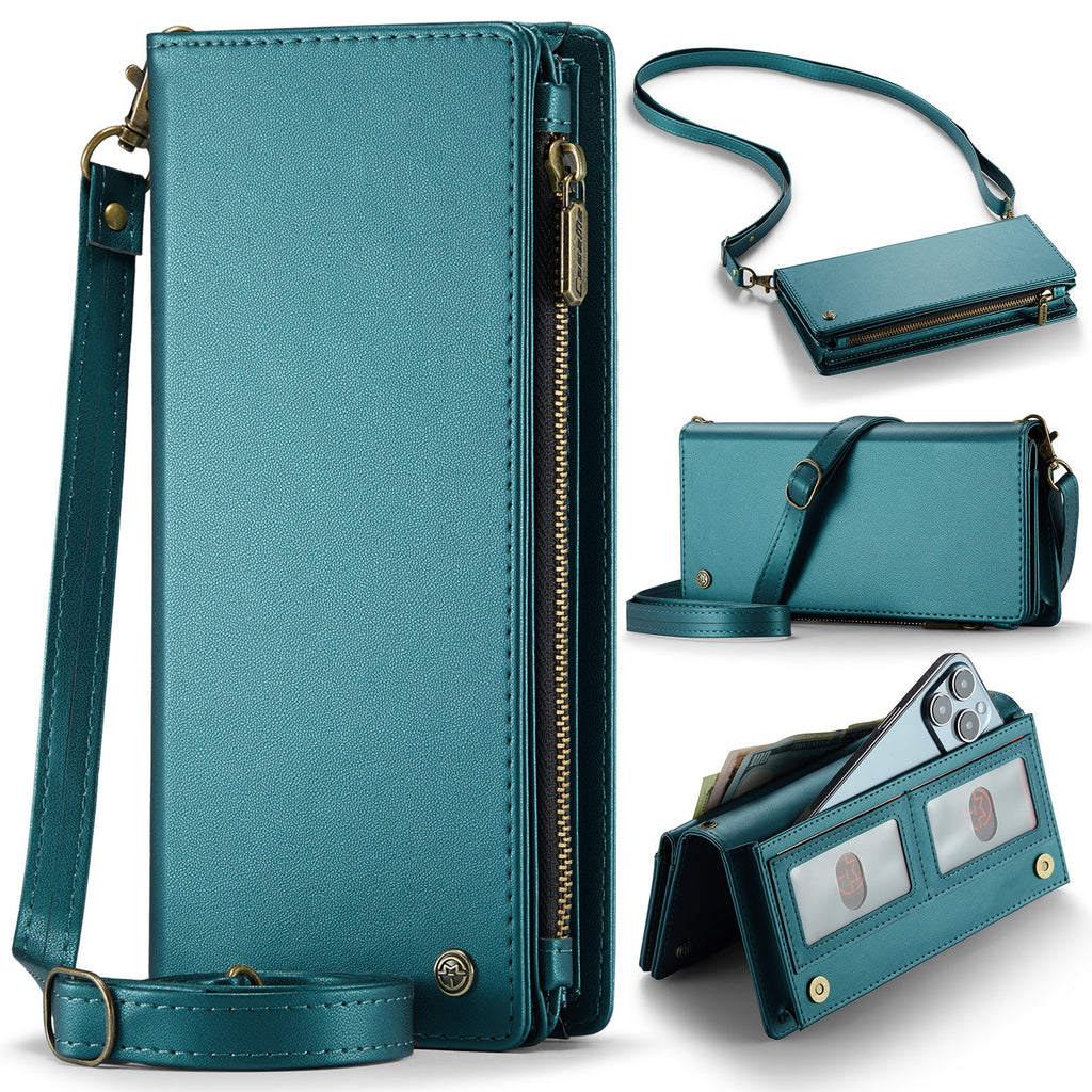 Universal Multi-Functional Leather Phone Wallet Crossbody