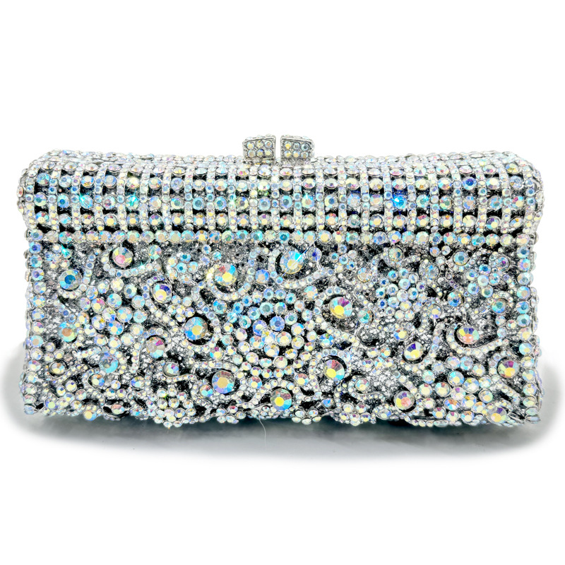 Handmade Crystal Evening Clutch Bag for Women – Elegant Party Purse