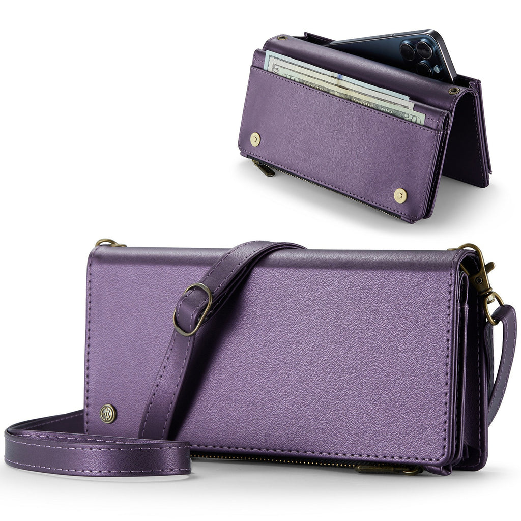 Universal Multi-Functional Leather Phone Wallet Crossbody